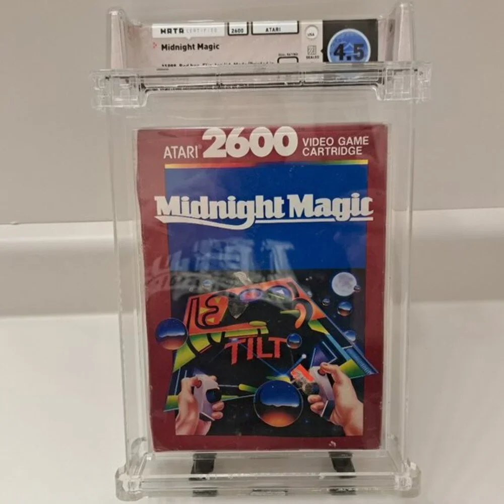 New Midnight Magic Atari 2600 Sealed Video Game Wata Graded 4.5 Seal! 1986